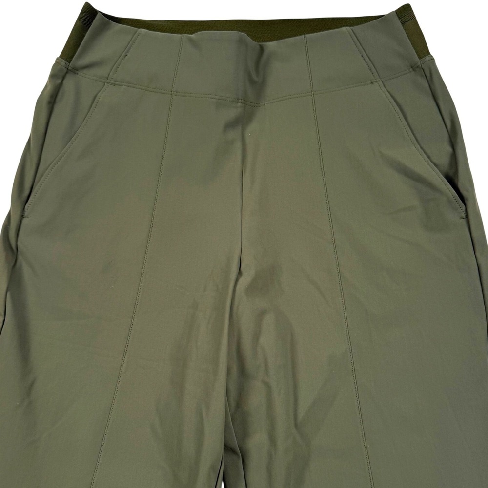 Athleta Cosmic Kick Flare Pant Womens 4 Green High Rise Athleisure 981485